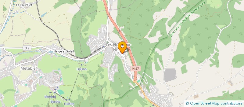 localisation de l'entreprise M ET S  LES HOPITAUX-NEUFS