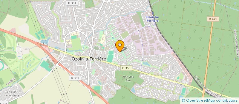 localisation de l'entreprise M ET S à OZOIR-LA-FERRIERE