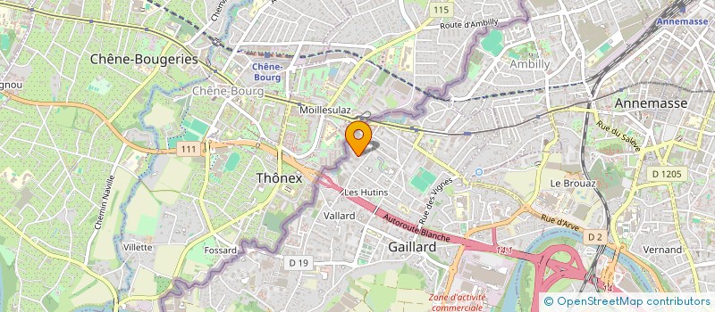 localisation de l'entreprise M ET S à GAILLARD