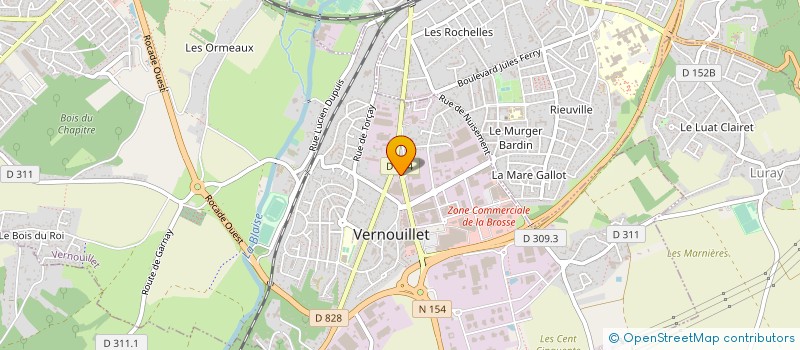 localisation de l'entreprise M ET S DECOR à VERNOUILLET