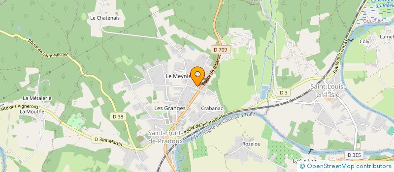 localisation de l'entreprise M ET VOUS  SAINT-FRONT-DE-PRADOUX