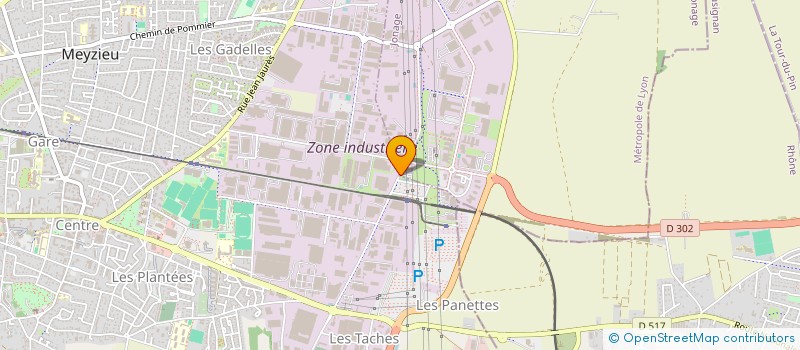 localisation de l'entreprise M EVENT  MEYZIEU