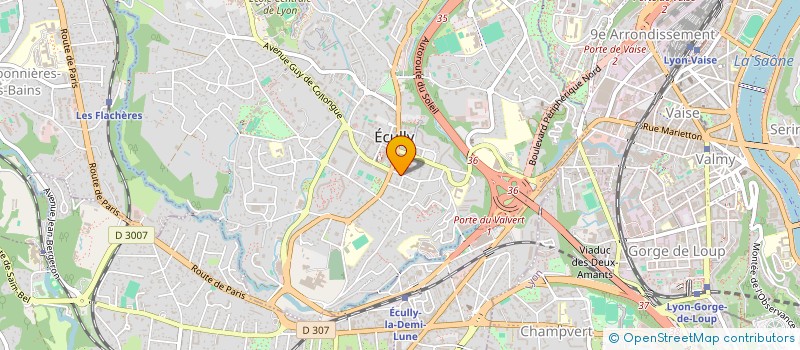 localisation de l'entreprise M EVOLUTION à ECULLY