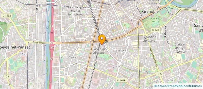 localisation de l'entreprise M'EXPRESS à GRENOBLE