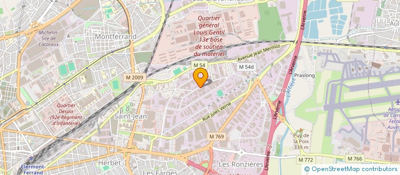 localisation de l'entreprise M.F  CLERMONT-FERRAND