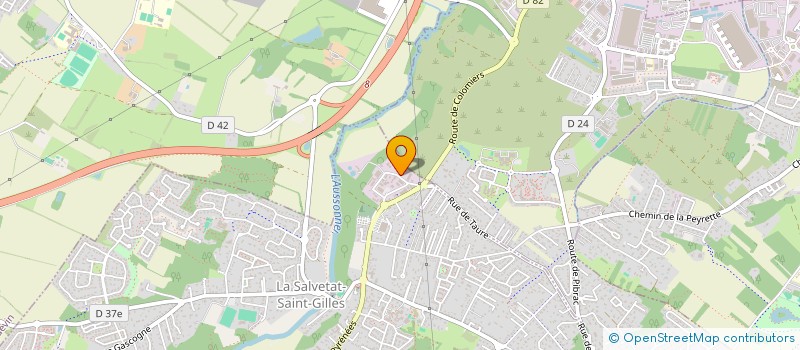 localisation de l'entreprise M.F  LA SALVETAT-SAINT-GILLES