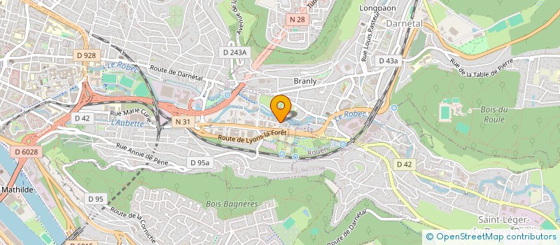 localisation de l'entreprise M&F  ROUEN