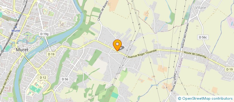 localisation de l'entreprise M & F à MURET