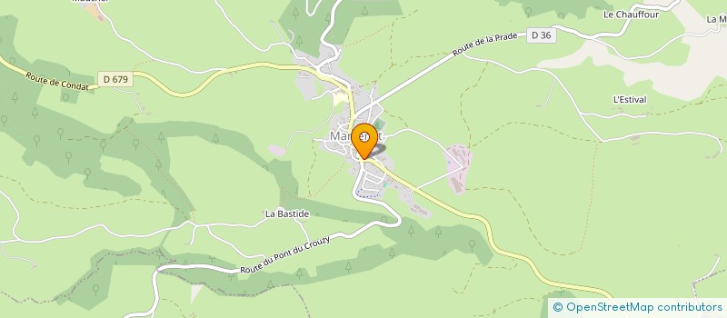 localisation de l'entreprise M.F à MARCENAT