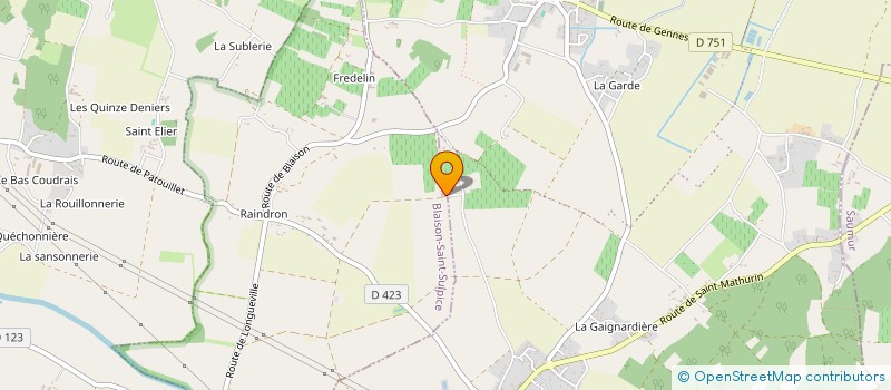 localisation de l'entreprise M&F  LES GARENNES SUR LOIRE