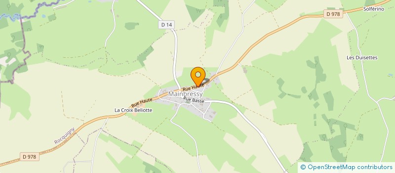 localisation de l'entreprise M.F ASSOCIES  LA ROMAGNE