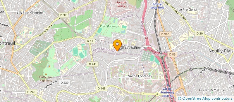 localisation de l'entreprise M F B à MONTREUIL