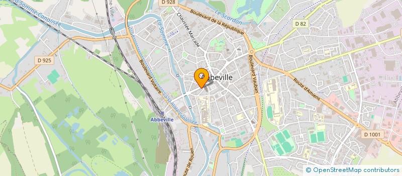 localisation de l'entreprise M F C à ABBEVILLE