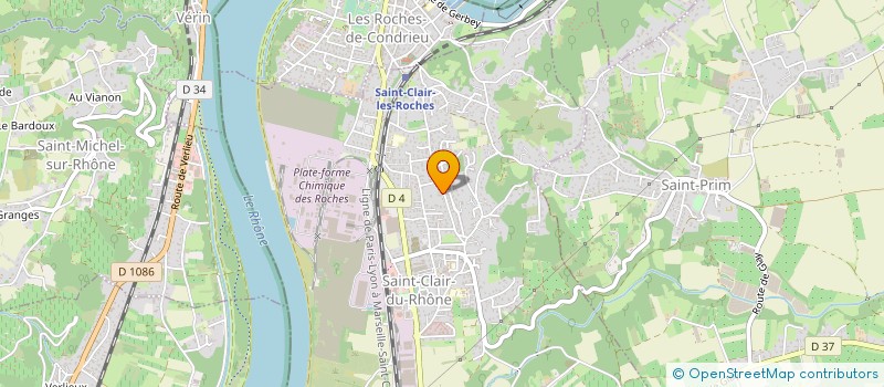 localisation de l'entreprise M&F CONSULTING  SAINT-CLAIR-DU-RHONE