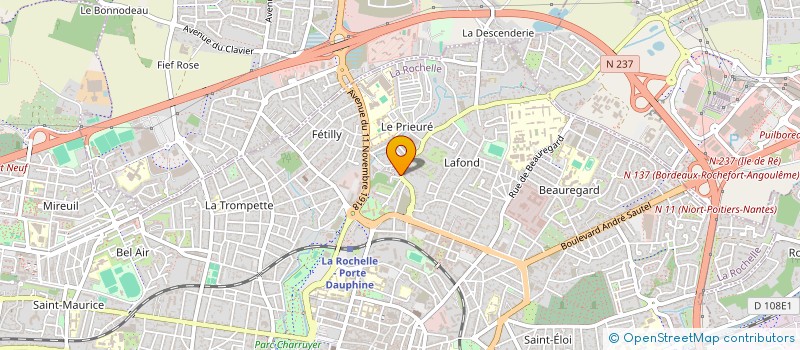 localisation de l'entreprise M.F.D.O. LA ROCHELLE  LA ROCHELLE