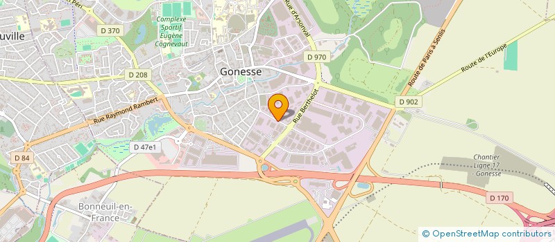 localisation de l'entreprise M & F DECORENOV à GONESSE