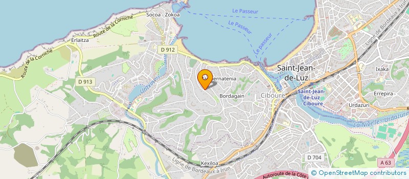 localisation de l'entreprise M.F.G.  CIBOURE