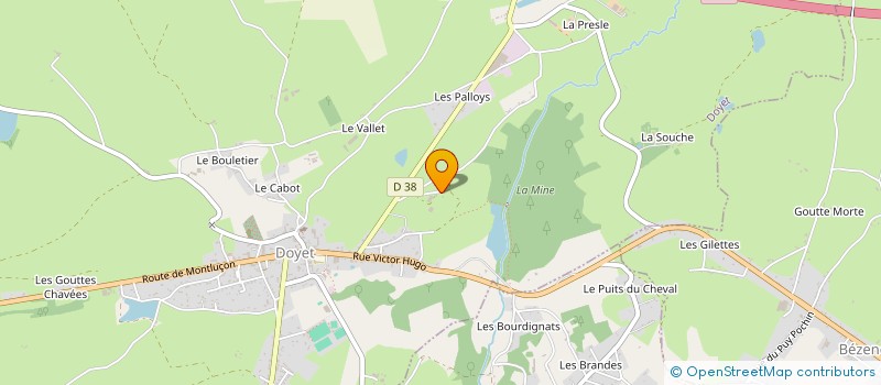 localisation de l'entreprise M.F.G.IMMOBILIER  BIZENEUILLE