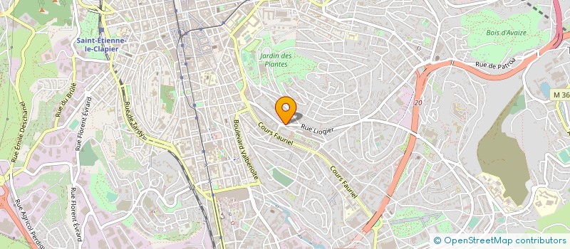 localisation de l'entreprise M F G P  SAINT-ETIENNE