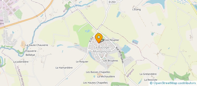 localisation de l'entreprise M&F HOME  LA BAZOGE-MONTPINCON