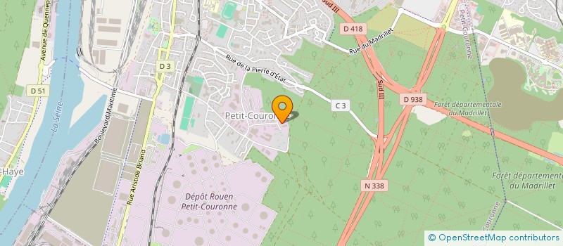 localisation de l'entreprise M F I  PETIT-COURONNE