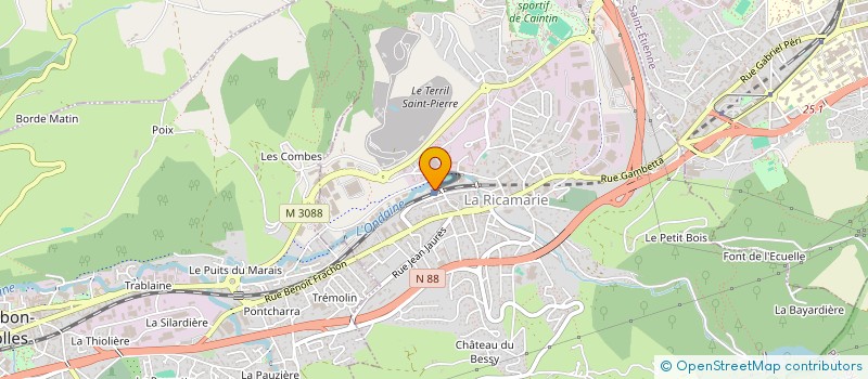 localisation de l'entreprise M.F IMMOBILIER  LA RICAMARIE