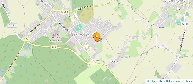 localisation de l'entreprise M&F INVEST  THUMERIES