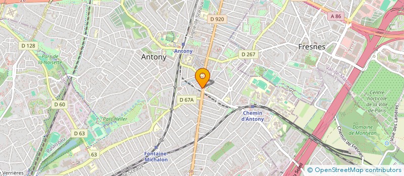 localisation de l'entreprise M F J à ANTONY