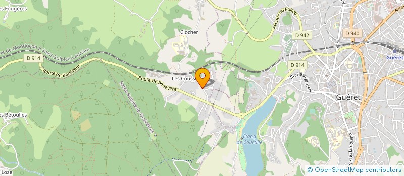 localisation de l'entreprise M.F.J.P  SAINT-SULPICE-LE-GUERETOIS