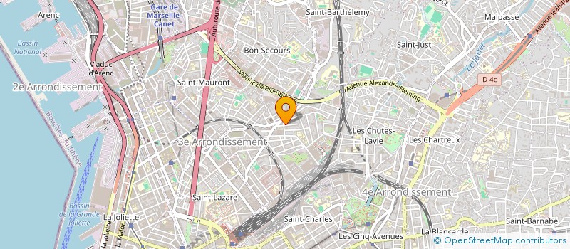 localisation de l'entreprise M.F.L. à MARSEILLE