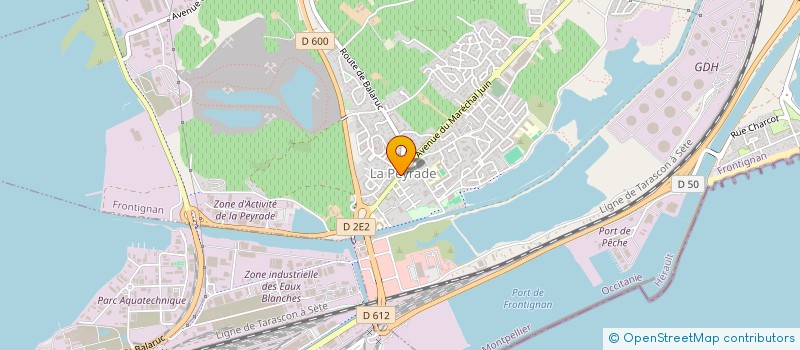 localisation de l'entreprise M.F.M. à FRONTIGNAN