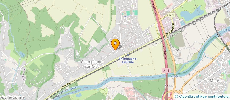 localisation de l'entreprise M.F.M.  CHAMPAGNE-SUR-OISE