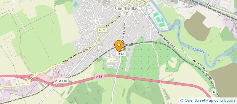 localisation de l'entreprise M.F.M.C.  SAINT-NICOLAS-DE-PORT