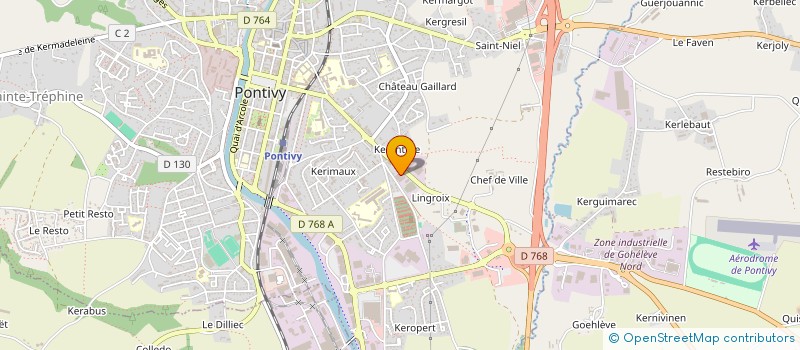 localisation de l'entreprise M-F MATHYS  PONTIVY