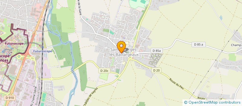 localisation de l'entreprise M.F.P.  SAINT-GEORGES-LES-BAILLARGEAUX