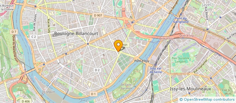 localisation de l'entreprise M.F PRODUCTIONS  BOULOGNE-BILLANCOURT