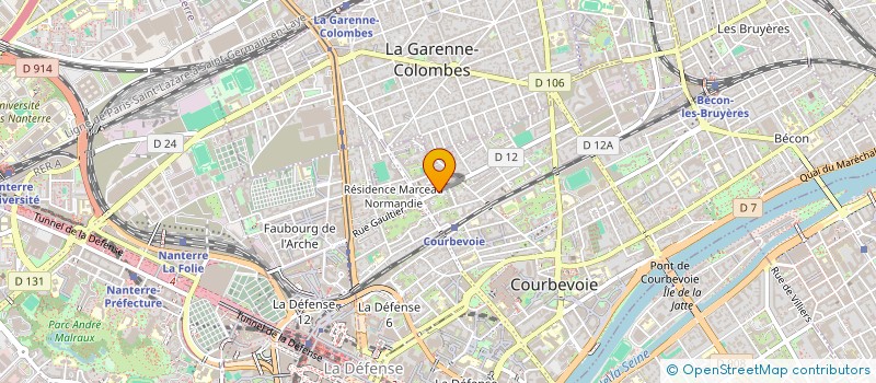 localisation de l'entreprise M.F.R. CONSEIL à COURBEVOIE