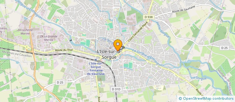localisation de l'entreprise M F T à L'ISLE-SUR-LA-SORGUE