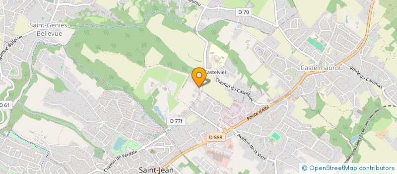 localisation de l'entreprise M.F.TISSUS à ROUFFIAC-TOLOSAN