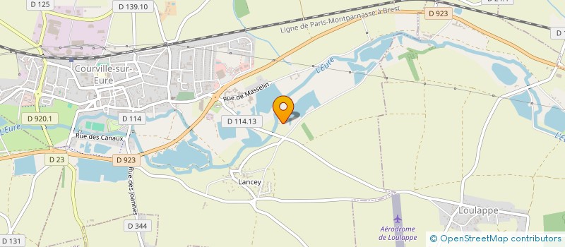 localisation de l'entreprise M&F TOITURE RENOVATION à COURVILLE-SUR-EURE