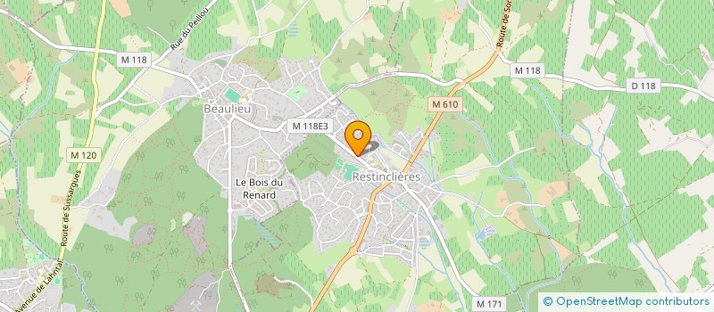 localisation de l'entreprise M. FACADE  RESTINCLIERES