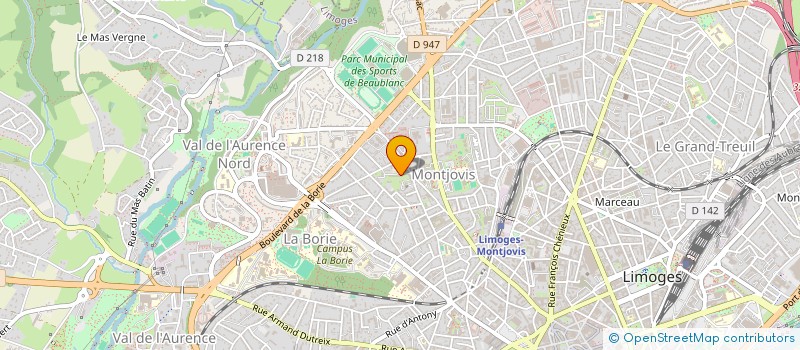 localisation de l'entreprise M FINANCES à LIMOGES
