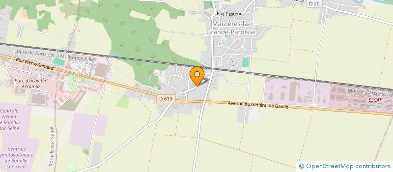 localisation de l'entreprise M'FIT  MAIZIERES-LA-GRANDE-PAROISSE