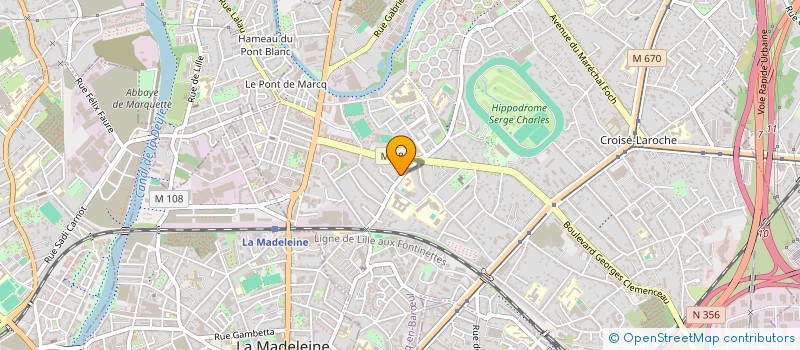 localisation de l'entreprise M-FIVE à MARCQ-EN-BARŒUL