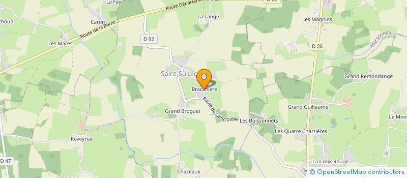 localisation de l'entreprise M. FLEURS à SAINT-SULPICE