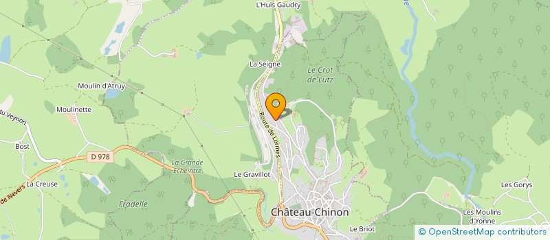 localisation de l'entreprise M FORET  CHATEAU-CHINON (VILLE)
