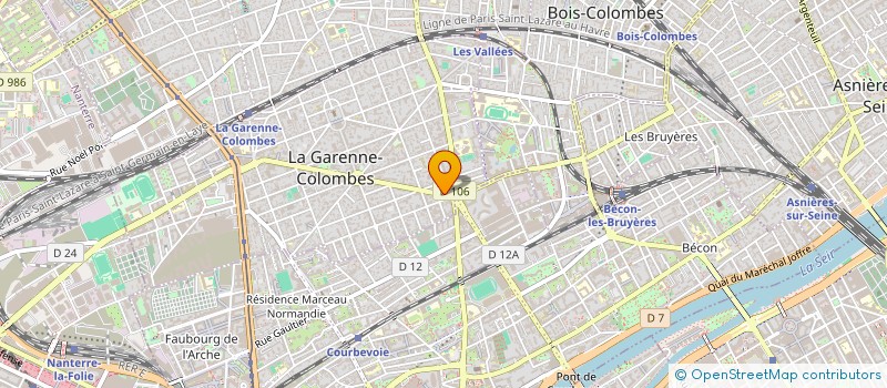localisation de l'entreprise M.FORMATION à LA GARENNE-COLOMBES
