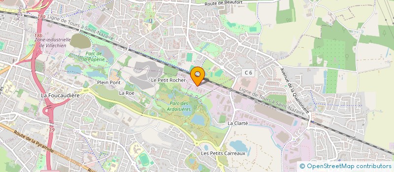 localisation de l'entreprise @M FORMATION CONSEIL à SAINT-BARTHELEMY-D ANJOU