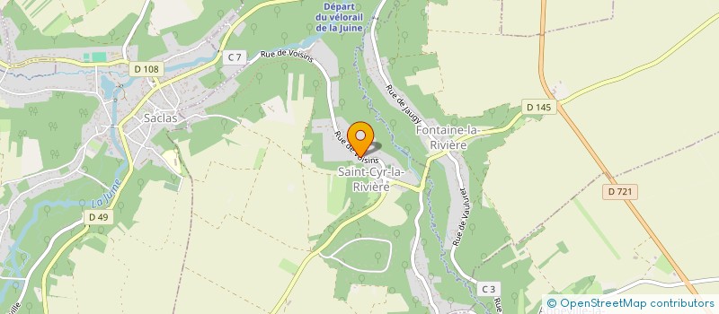 localisation de l'entreprise M FROID CLIM  SAINT-CYR-LA-RIVIERE