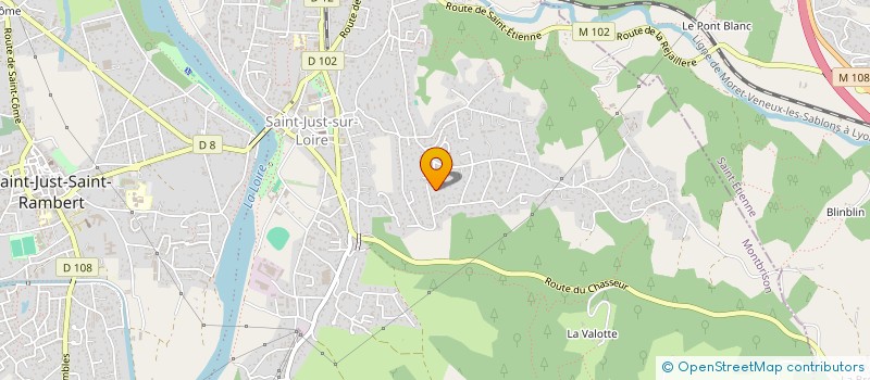 localisation de l'entreprise M.G.2  SAINT-JUST-SAINT-RAMBERT